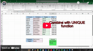 Read more about the article Master Excel: Extract Unique Values with FILTER & UNIQUE (Dynamic Arrays Tutorial)
