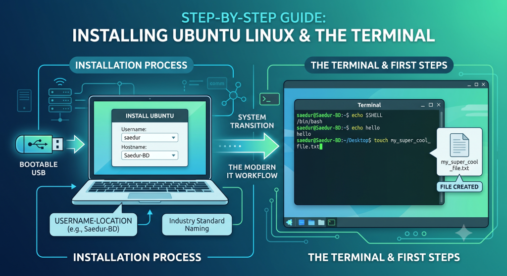 Step-by-Step Guide: How to Install Ubuntu Linux and Get Started with the Shell | Md Saedur Rahman
