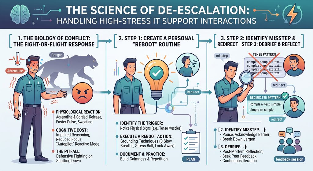 The Science of De-escalation: Handling High-Stress IT Support Interactions | Md Saedur Rahman Trouble 10