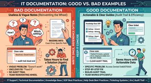 Read more about the article Good vs. Bad IT Documentation: How to Write Useful Guides and Ticket Notes