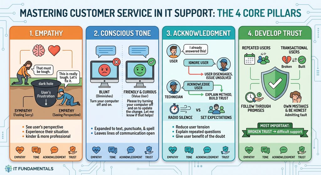 Mastering Customer Service in IT Support: The 4 Pillars of Effective Support | Md Saedur Rahman Trouble 8