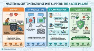 Read more about the article Mastering Customer Service in IT Support: The 4 Pillars of Effective Support